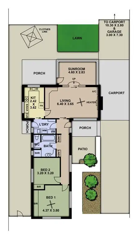 Floorplan of Homely house listing, 1 Ashmore Road, Bellevue Heights SA 5050
