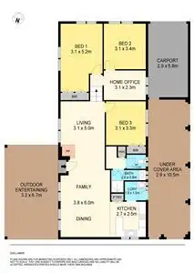 Floorplan of Homely house listing, 12 Corio Dam Road, Scarsdale VIC 3351