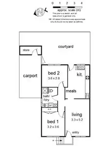 Floorplan of Homely unit listing, 1/54 Hewish Road, Croydon VIC