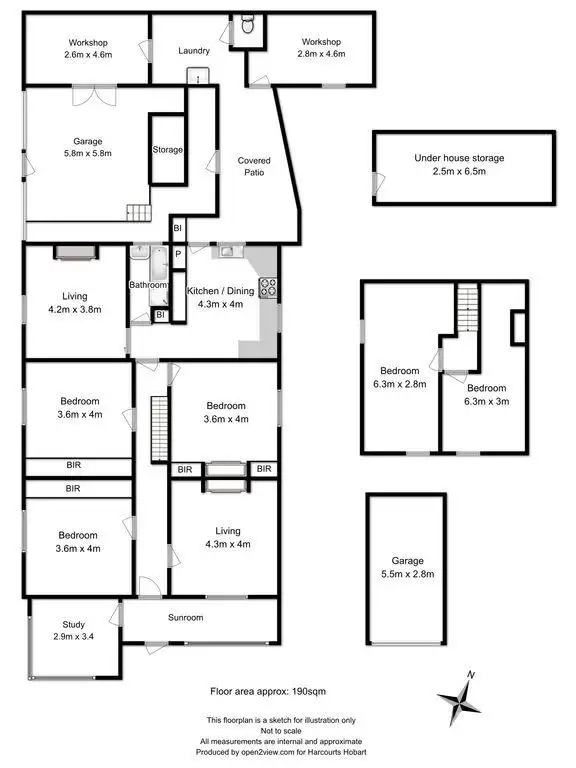 Floorplan of Homely house listing, 19 Lillie Street, Glebe TAS 7000