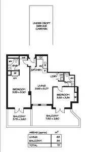 Floorplan of Homely apartment listing, 102/82 Frome Street, Adelaide SA 5000