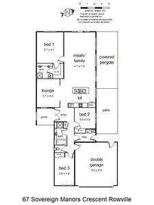 Floorplan of Homely house listing, 67 Sovereign Manors Crescent, Rowville VIC 3178