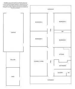 Floorplan of Homely house listing, 17 Clark Street, Wangaratta VIC 3677
