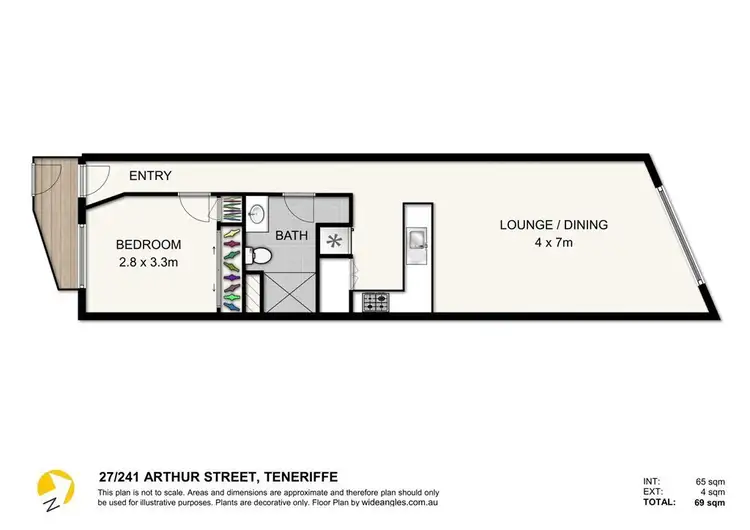 Floorplan of Homely unit listing, 27/241 Arthur Street, Teneriffe QLD 4005