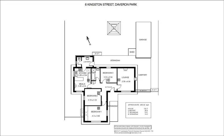 Floorplan of Homely house listing, 6 Kingston Street, Davoren Park SA 5113