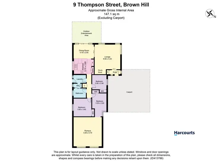 Floorplan of Homely house listing, 9 Thompson Street, Brown Hill VIC 3350