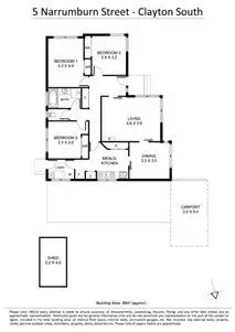 Floorplan of Homely house listing, 5 Narrumburn Road, Clayton South VIC 3169