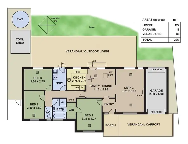 Floorplan of Homely house listing, 38 Black Road, Flagstaff Hill SA 5159