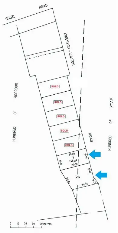 Floorplan of Homely land listing, Lots 3&26 Kingston Road, Moorook SA 5332