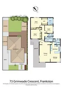 Floorplan of Homely house listing, 73 Grimwade Crescent, Frankston VIC 3199