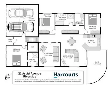 Floorplan of Homely house listing, 21 Assisi Ave, Riverside TAS 7250