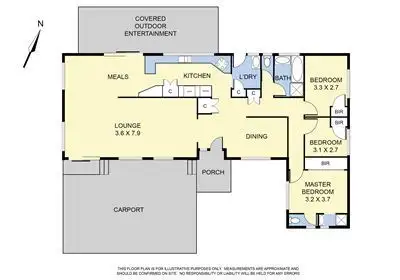 Floorplan of Homely house listing, 42 Interman Road, Boronia VIC 3155