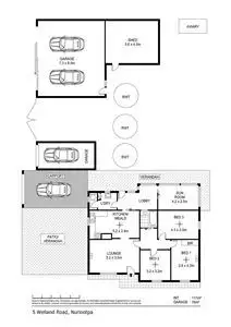 Floorplan of Homely house listing, 5 Welland Road, Nuriootpa SA 5355