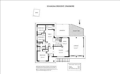 Floorplan of Homely house listing, 30 Kakuna Crescent, Craigmore SA 5114