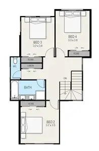 Floorplan of Homely townhouse listing, 1/46 Strachans Road, Mornington VIC 3931
