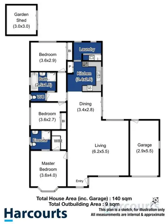 Floorplan of Homely house listing, 5 Iris Court, Kingston TAS 7050