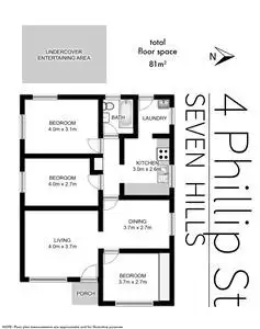 Floorplan of Homely house listing, 4 Phillip Street, Seven Hills NSW 2147