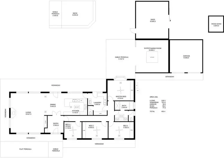 Floorplan of Homely house listing, 8 Ifould Court Yattalunga via, One Tree Hill SA 5114