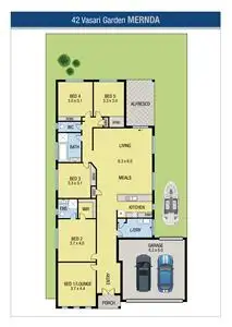 Floorplan of Homely house listing, 42 Vasari Gardens, Mernda VIC 3754