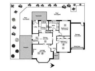 Floorplan of Homely unit listing, 7/11 Gulfview Road, Blackwood SA 5051