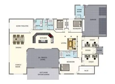 Floorplan of Homely house listing, 39 Shoalmarra Drive, Mount Low QLD 4818