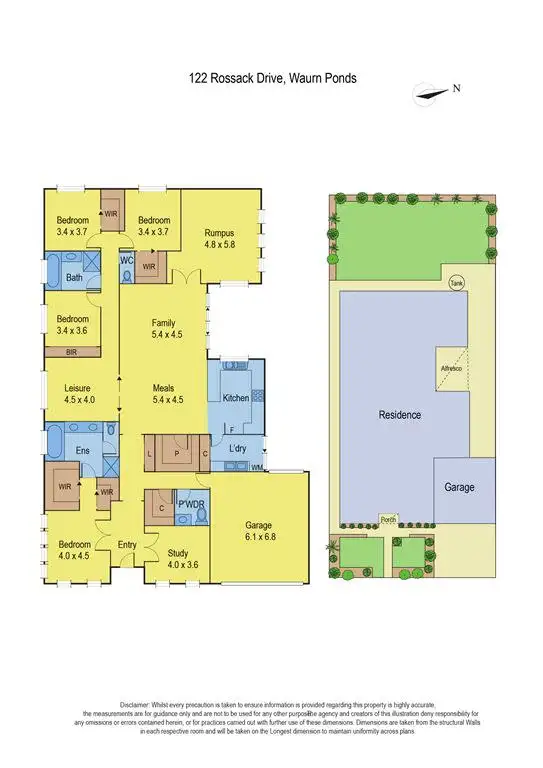 Floorplan of Homely house listing, 122 Rossack Drive, Waurn Ponds VIC 3216