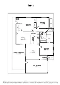 Floorplan of Homely unit listing, 2/47 West Meadows Lane, Truganina VIC 3029