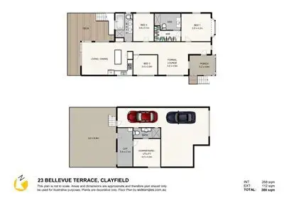 Floorplan of Homely house listing, 23 Bellevue Terrace, Clayfield QLD 4011