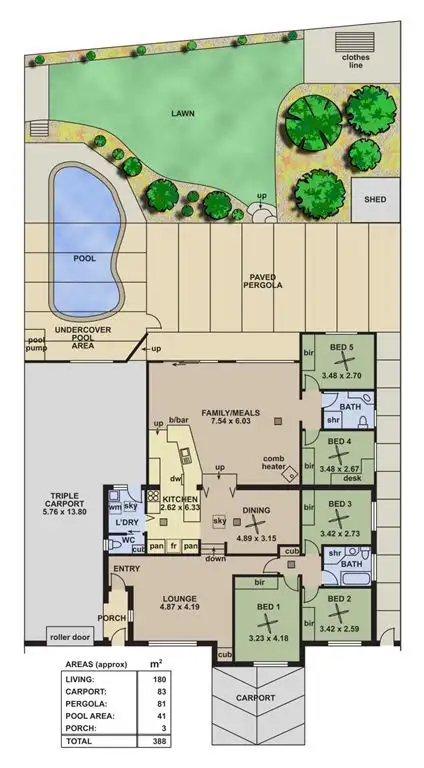 Floorplan of Homely house listing, 6 Ramsay Avenue, Reynella East SA 5161