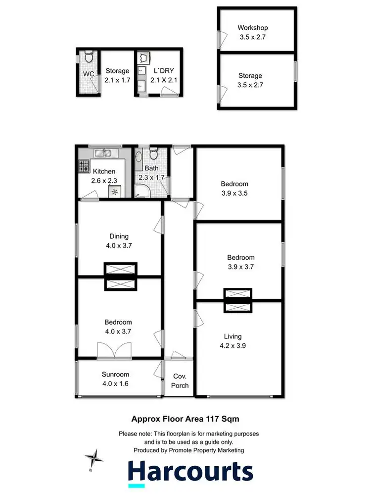 Floorplan of Homely house listing, 33 Duke Street, Sandy Bay TAS 7005