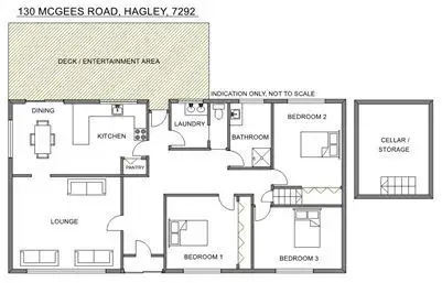 Floorplan of Homely house listing, 130 McGees Road, Hagley TAS 7292
