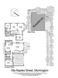 Floorplan of Homely house listing, 18A Naples Street, Mornington VIC 3931