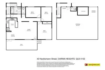 Floorplan of Homely house listing, 42 Hecklemann Street, Carina Heights QLD 4152