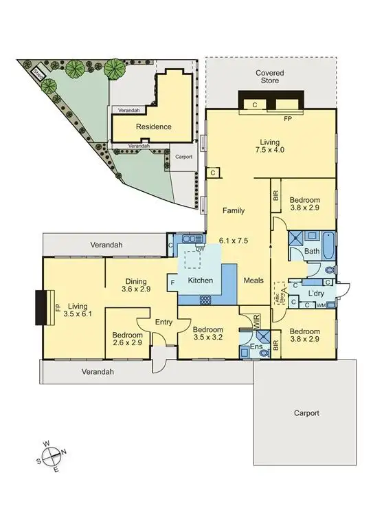 Floorplan of Homely house listing, 6 Priscilla Court, Wantirna VIC 3152