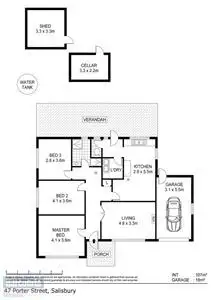 Floorplan of Homely house listing, 47 Porter Street, Salisbury SA 5108
