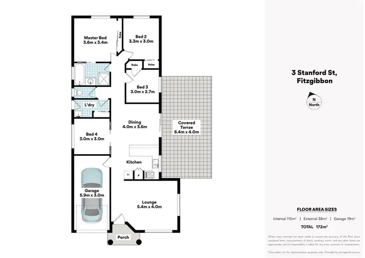 Floorplan of Homely house listing, 3 Stanford Street, Fitzgibbon QLD 4018