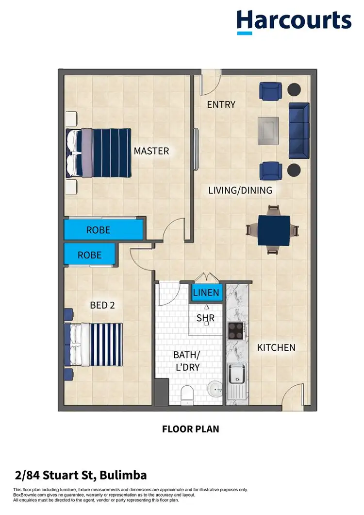 Floorplan of Homely unit listing, 2/84 Stuart Street, Bulimba QLD 4171