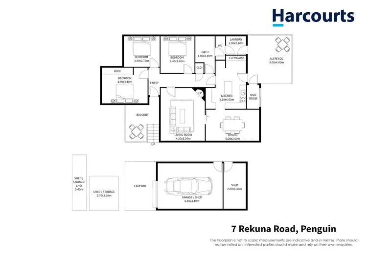 Floorplan of Homely house listing, 7 Rekuna Road, Penguin TAS 7316