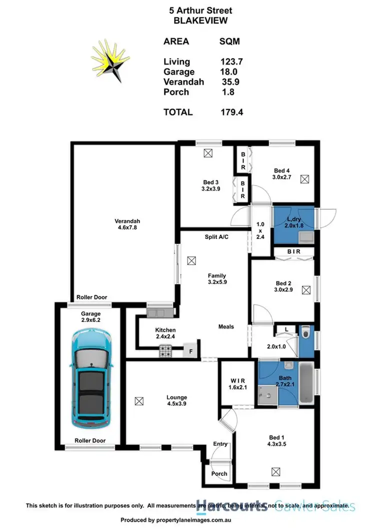 Floorplan of Homely house listing, 5 Arthur Street, Blakeview SA 5114