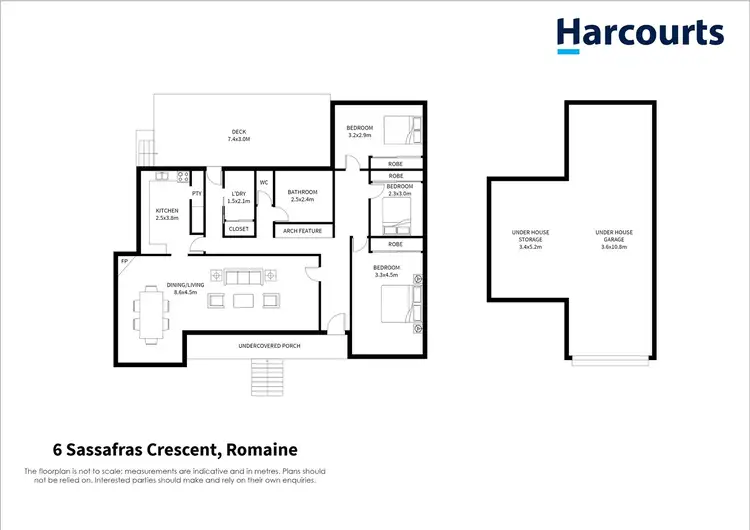 Floorplan of Homely house listing, 6 Sassafras Crescent, Romaine TAS 7320