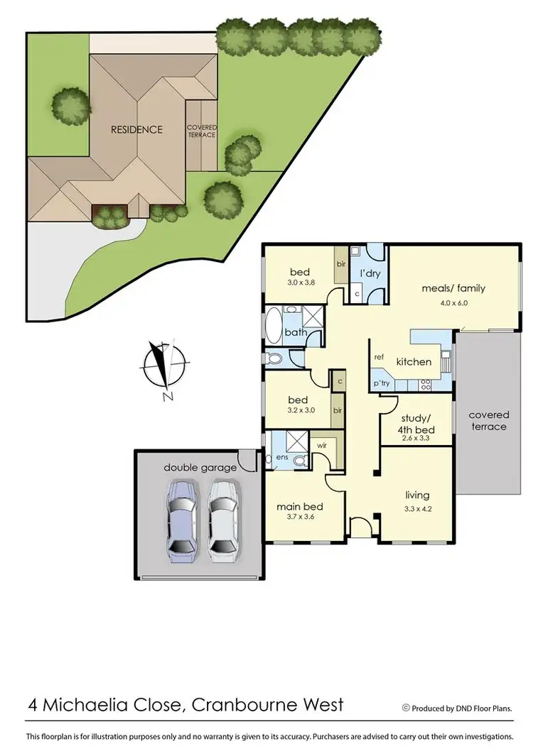Floorplan of Homely house listing, 4 Michaelia Close, Cranbourne West VIC 3977