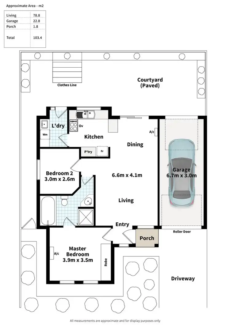 Floorplan of Homely unit listing, 2/113-114 Barcelona Road, Noarlunga Downs SA 5168