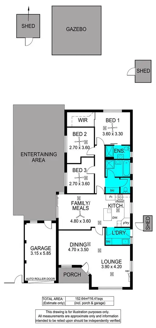 Floorplan of Homely house listing, 5 Pelican Place, Seaford Rise SA 5169