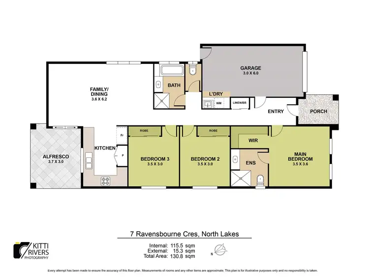 Floorplan of Homely house listing, 7 Ravensbourne Crescent, North Lakes QLD 4509
