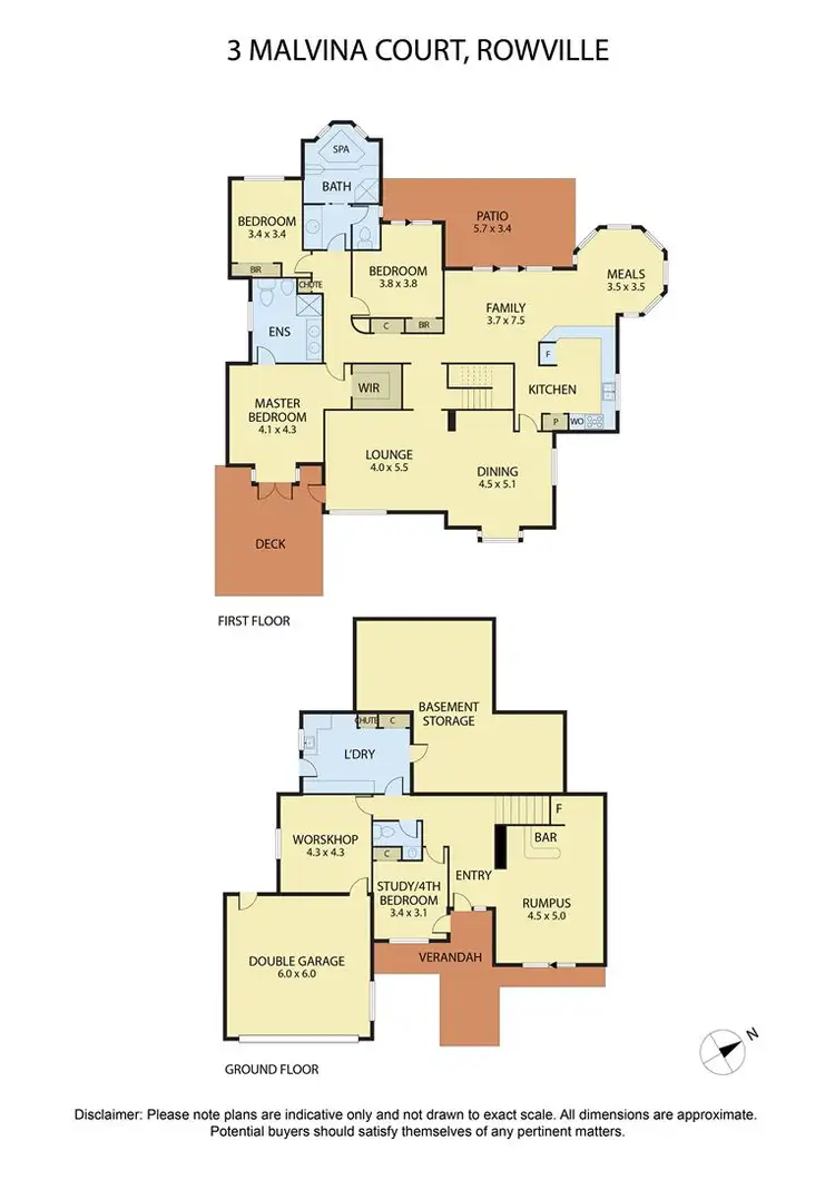 Floorplan of Homely house listing, 3 Malvina Court, Rowville VIC 3178