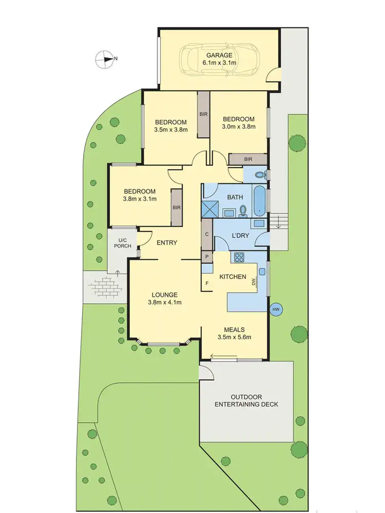Floorplan of Homely unit listing, 1/5 Churchill Street, Doncaster East VIC 3109