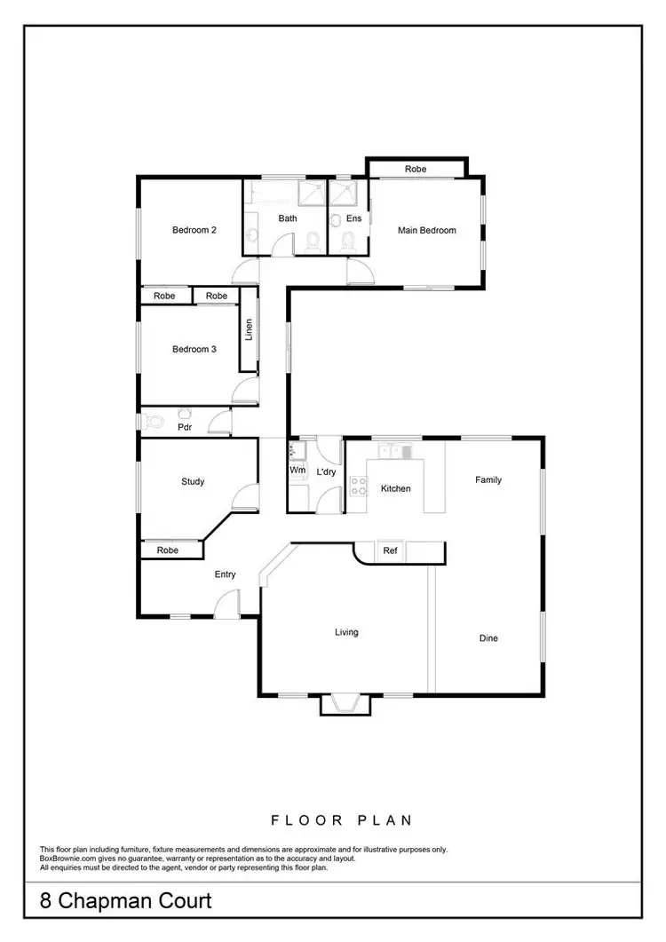 Floorplan of Homely house listing, 8 Chapman Court, Araluen NT 870