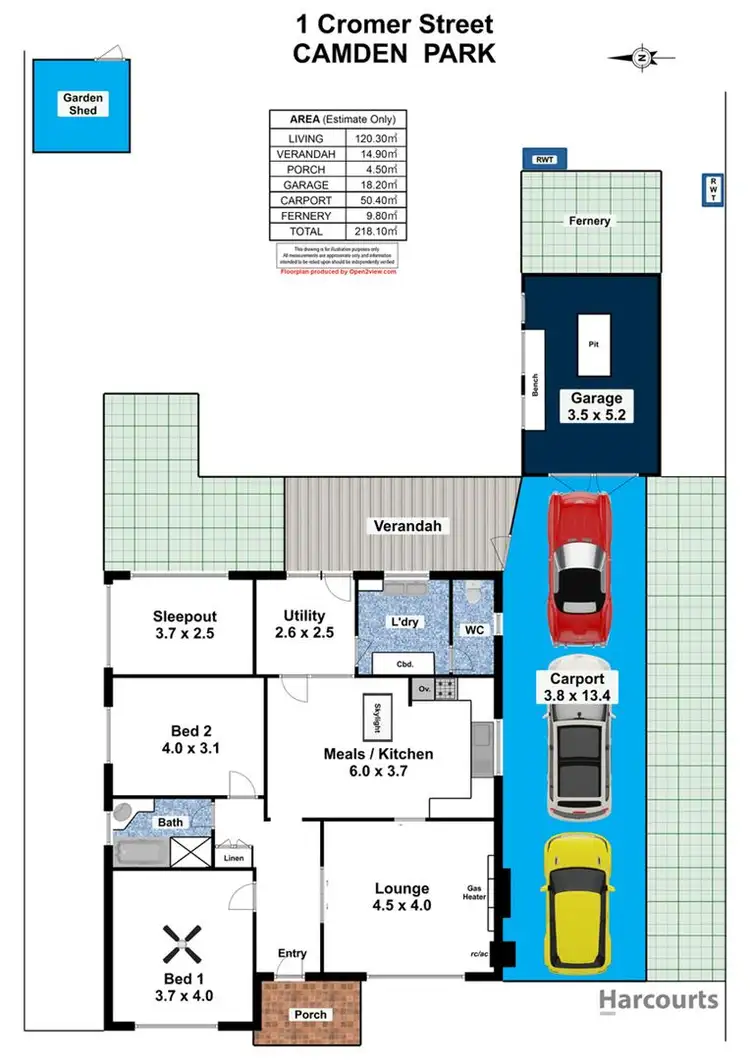Floorplan of Homely house listing, 1 Cromer Street, Camden Park SA 5038