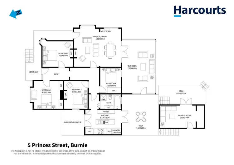 Floorplan of Homely house listing, 5 Princes Street, Burnie TAS 7320