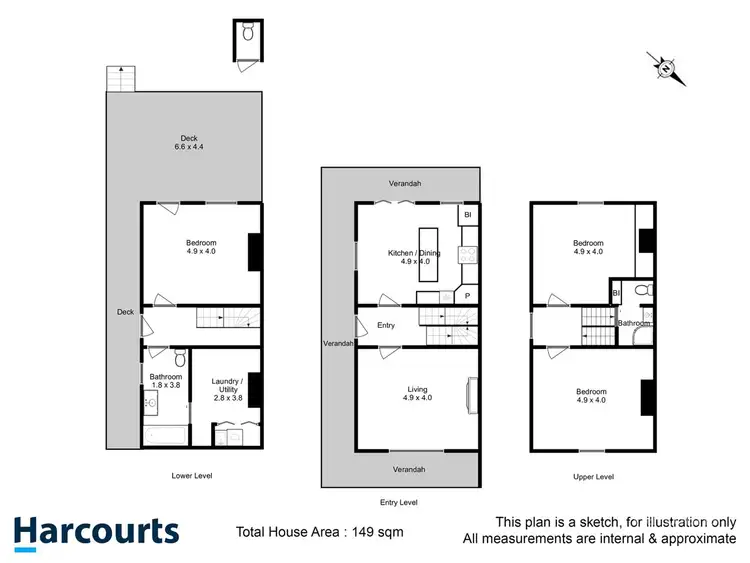 Floorplan of Homely house listing, 18 Bayley Street, Glebe TAS 7000